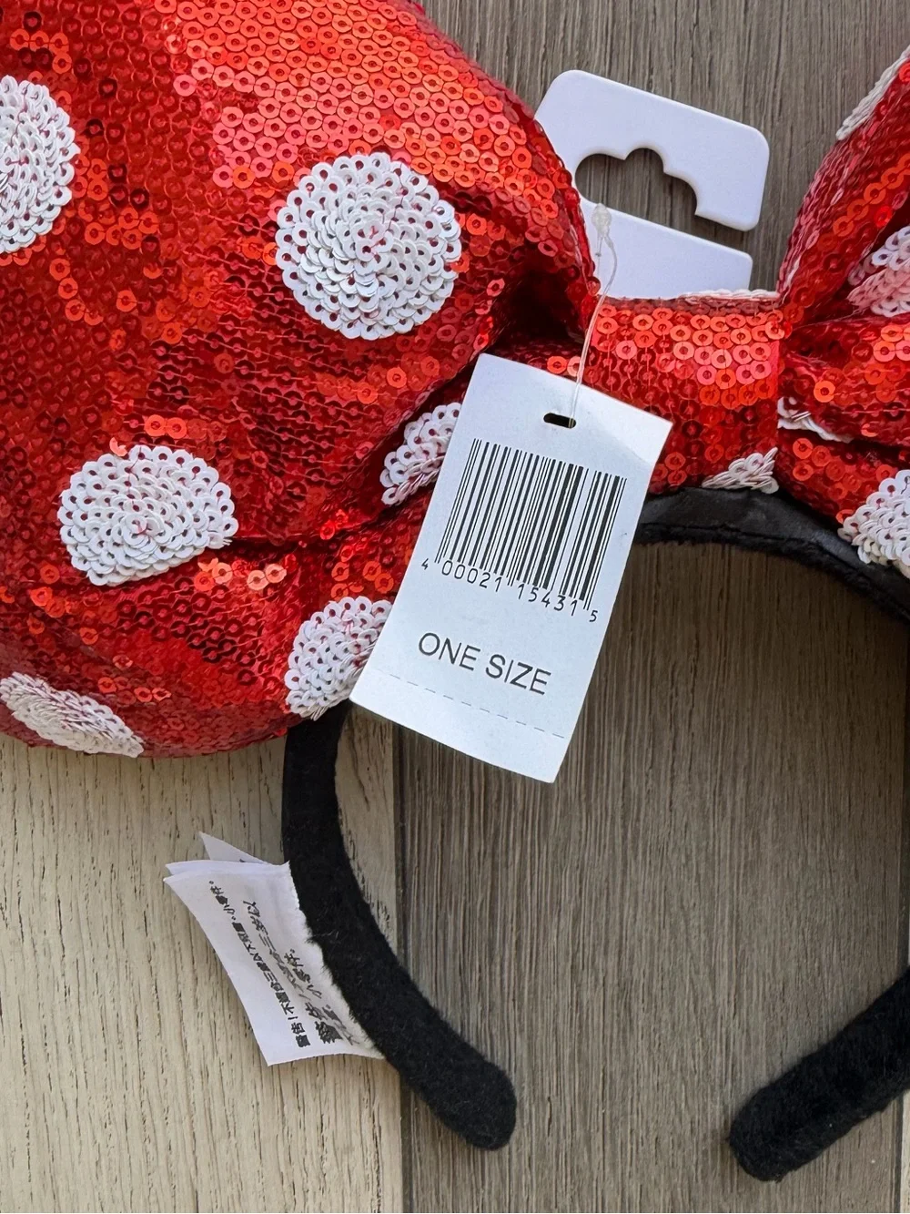 Disney Minnie Mouse Ears Oversized New